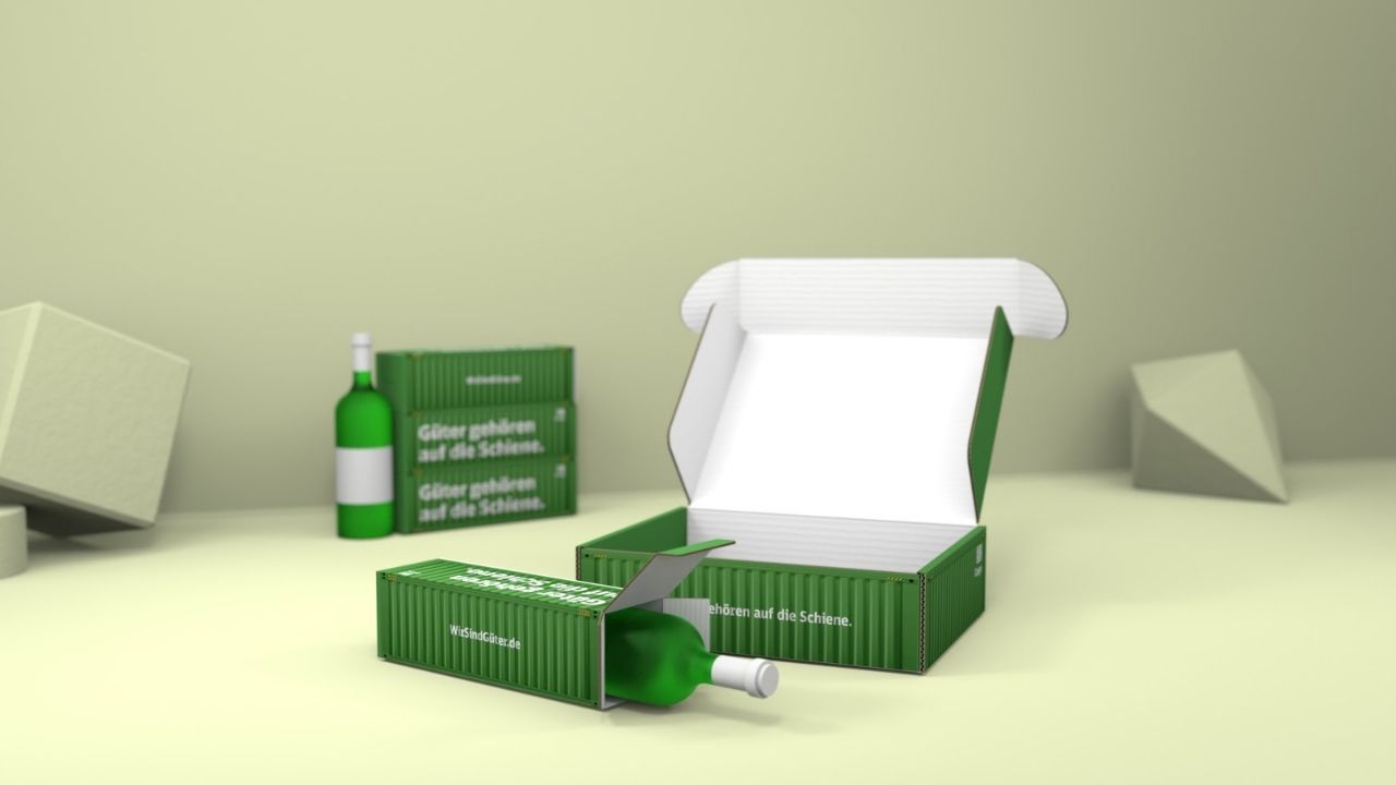 Grün Bedruckter Fefco 0427 Karton Grün Bedruckter Fefco 0427 Karton